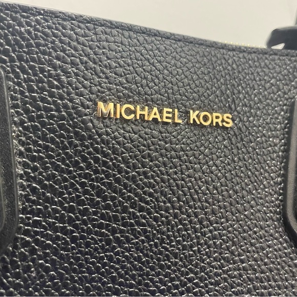 EUC Michael Kors Black Leather Mini Mercer Tote Clean - Picture 9 of 12
